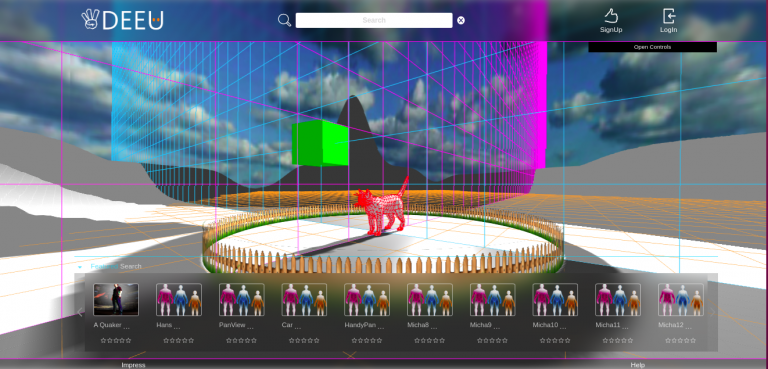 Features: Model, Licht, Sky, Panorama, Textur, Alpha map, Displacement map, Grid, Wireframe